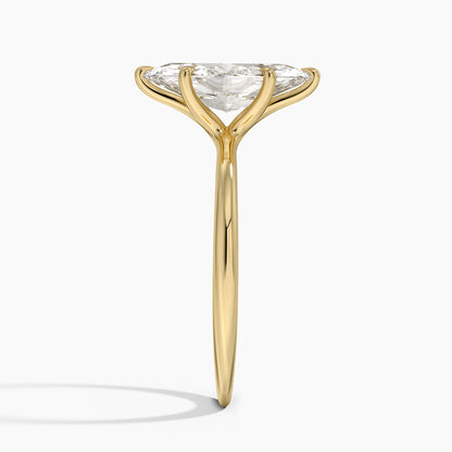 Freesia Six-Prong Solitaire Ring - Marquise Cut Center Stone