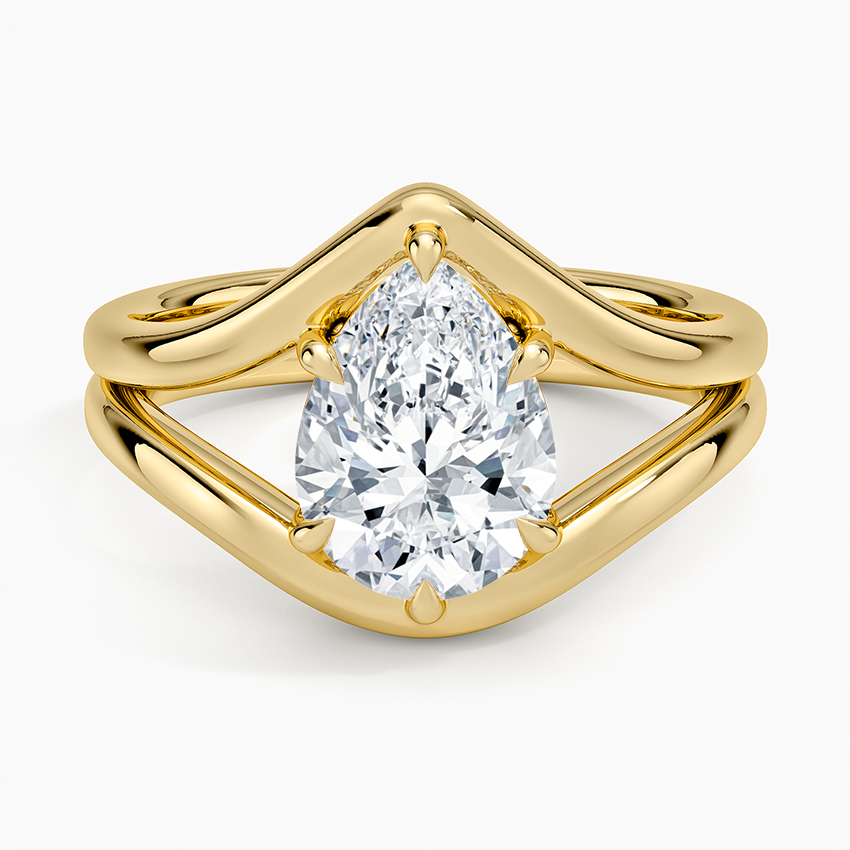 Frame Solitaire Ring - Pear Center Stone