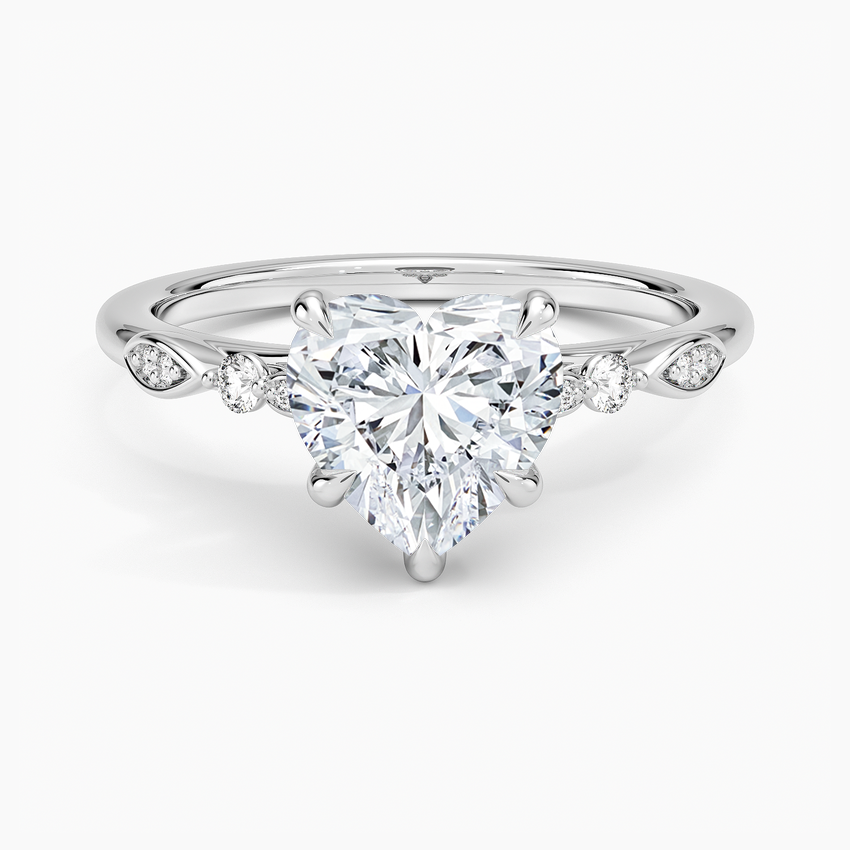 Rochelle Diamond Ring - Heart Center Stone