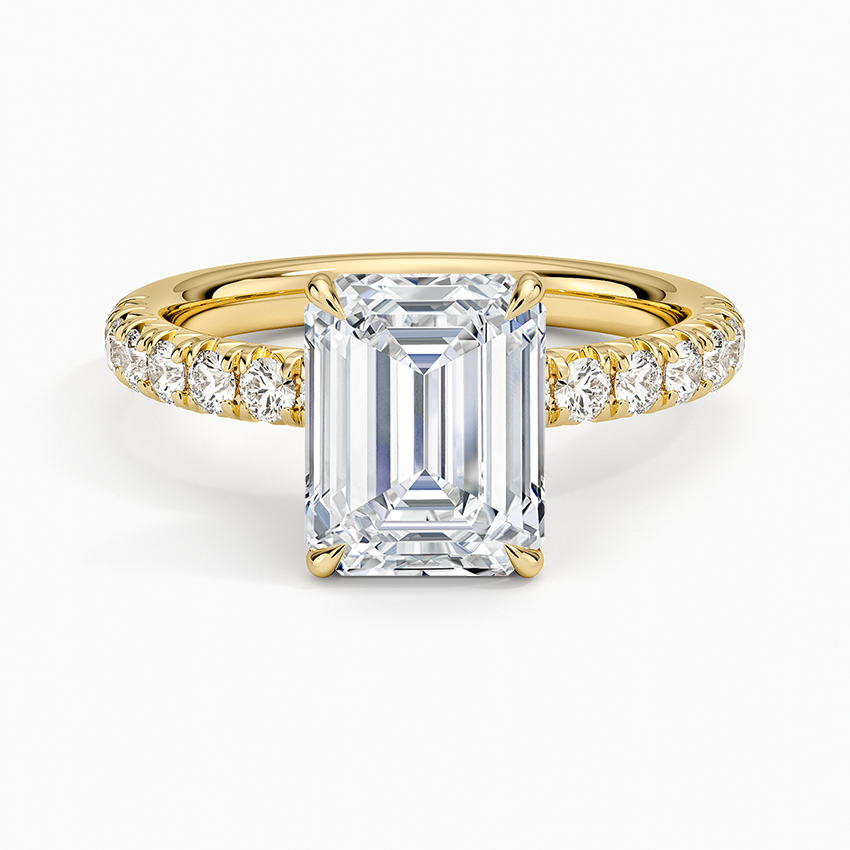 Luxe Amelie Diamond Ring (3/8 ct. tw.) - Emerald Cut Center Stone
