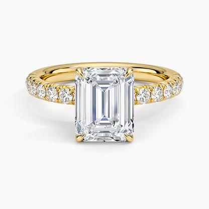 Luxe Amelie Diamond Ring (3/8 ct. tw.) - Emerald Cut Center Stone