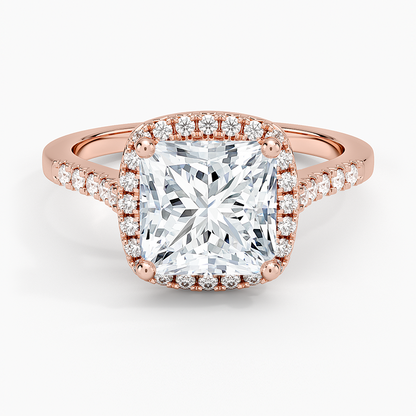 Odessa Halo Diamond Ring (1/5 ct. tw.) - Princess Cut Center Stone