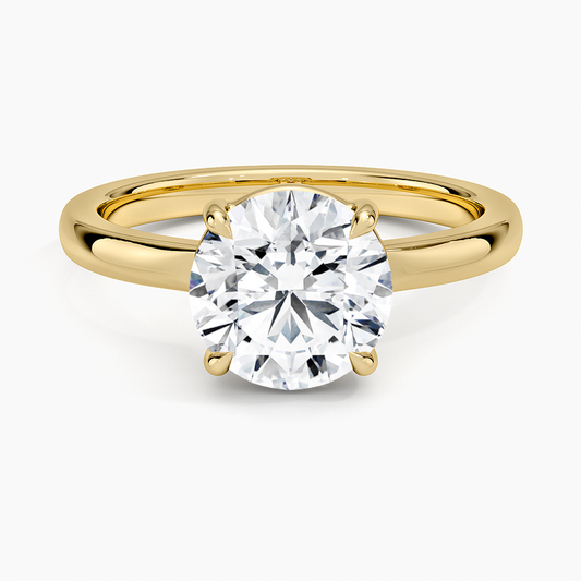 Alice Solitaire Ring - Round Center Stone