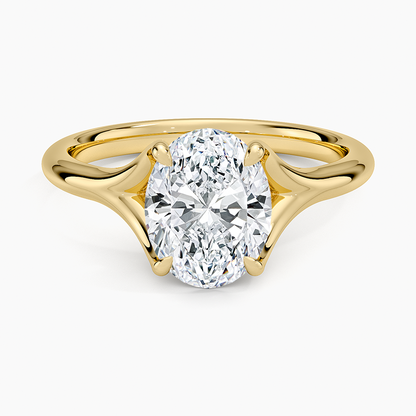 Reverie Solitaire Ring - Oval Center Stone