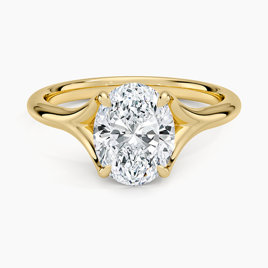 Reverie Solitaire Ring - Oval Center Stone