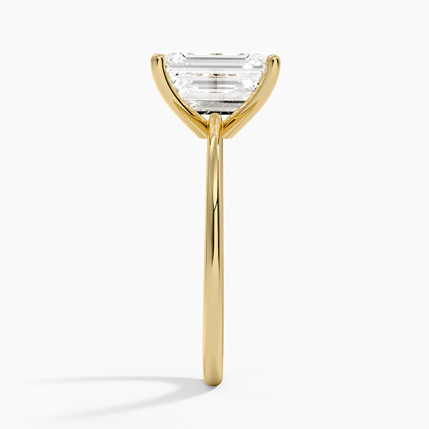 Aimee Solitaire Ring - Emerald Cut Center Stone