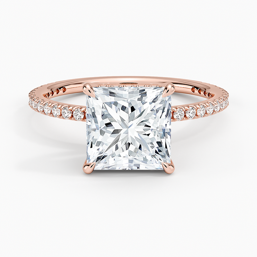 Perfect Fit Three-Quarter Diamond Ring (1/4 ct. tw.) - Princess Cut Center Stone
