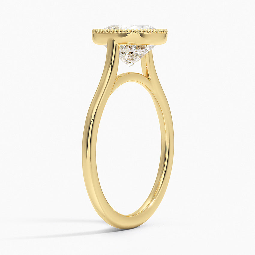 Margot Bezel Ring - Cushion Cut Center Stone