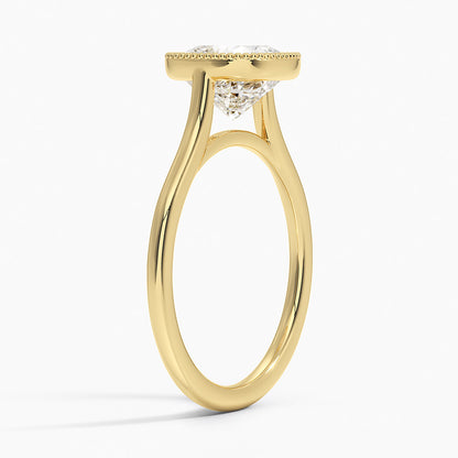 Margot Bezel Ring - Cushion Cut Center Stone