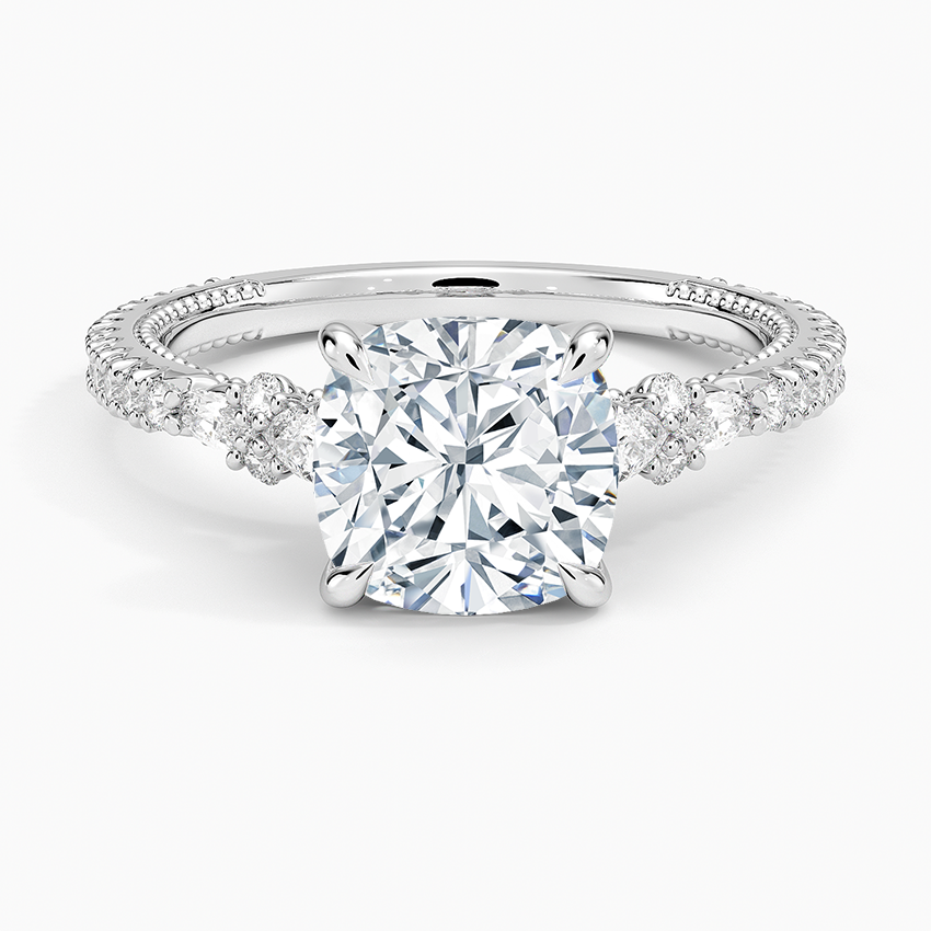 Primrose Diamond Ring - Cushion Cut Center Stone