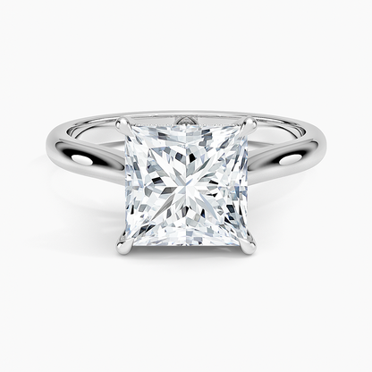 Dawn 2mm Diamond Ring - Princess Cut Center Stone