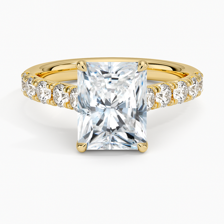 Anthology Half Coverage Diamond Ring (1/2 ct. tw.) - Radiant Cut Center Stone