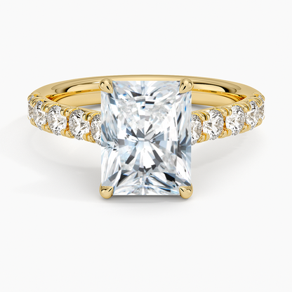 Anthology Half Coverage Diamond Ring (1/2 ct. tw.) - Radiant Cut Center Stone