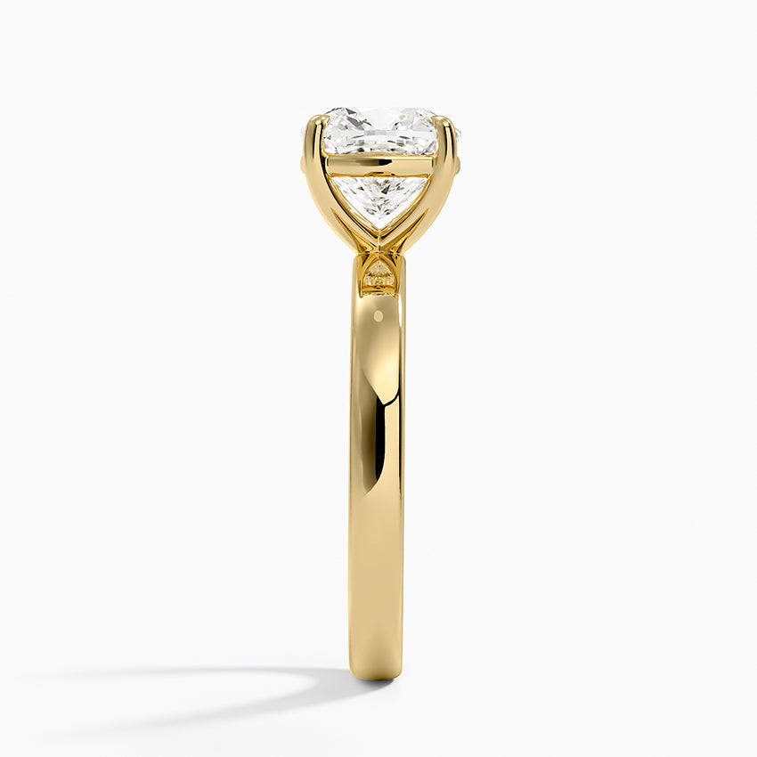 Fairmined Perfect Fit Solitaire 2.5mm Ring - Cushion Cut Center Stone
