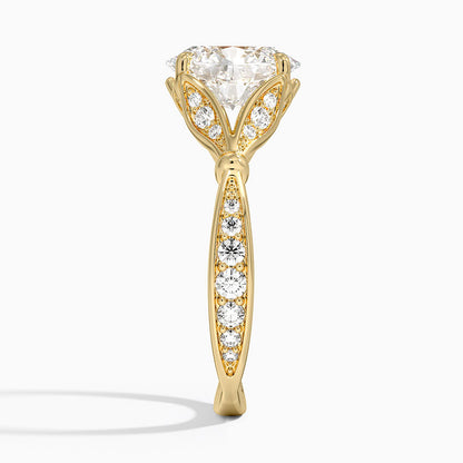 Zinnia Diamond Ring (1/3 ct. tw.) - Oval Cut Center Stone