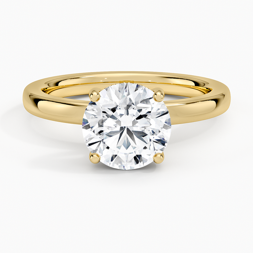 Sydney Perfect Fit Hidden Halo 2mm Diamond Ring - Round Center Stone