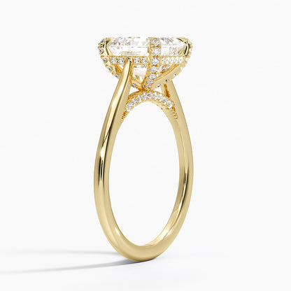 Adorned Dawn Diamond Ring - Asscher Cut Center Stone