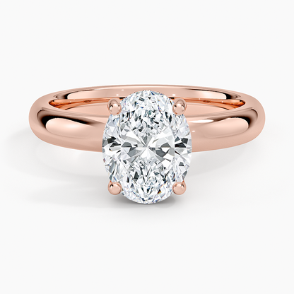Sydney Perfect Fit Halo 3mm Diamond Ring - Oval Center Stone