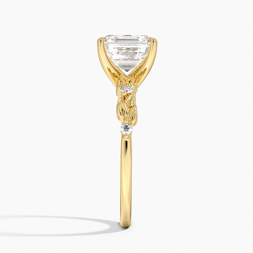 Briar Diamond Ring - Asscher Cut Center Stone