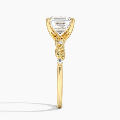 Briar Diamond Ring - Asscher Cut Center Stone