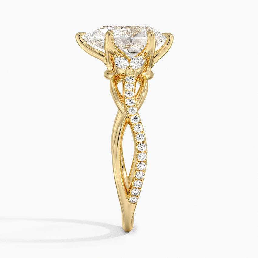 Garland Diamond Ring - Pear Cut Center Stone