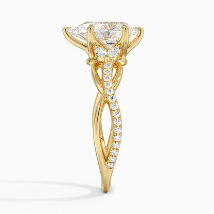 Garland Diamond Ring - Pear Cut Center Stone
