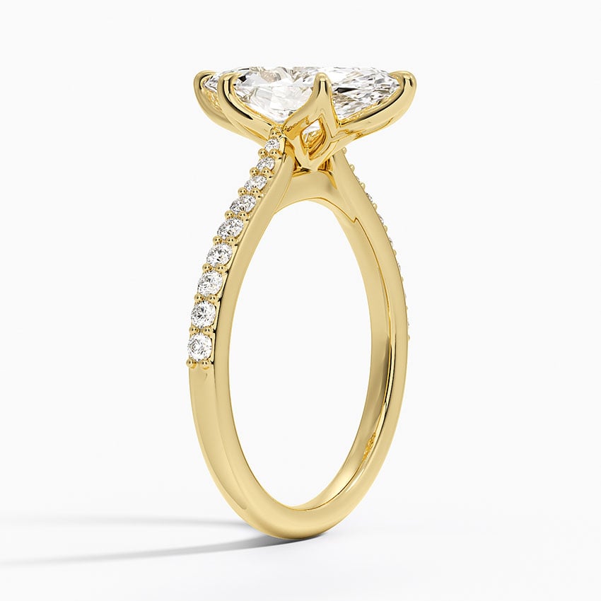 Elodie Cathedral Diamond Ring - Marquise Center Stone