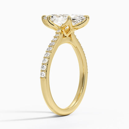 Elodie Cathedral Diamond Ring - Marquise Center Stone