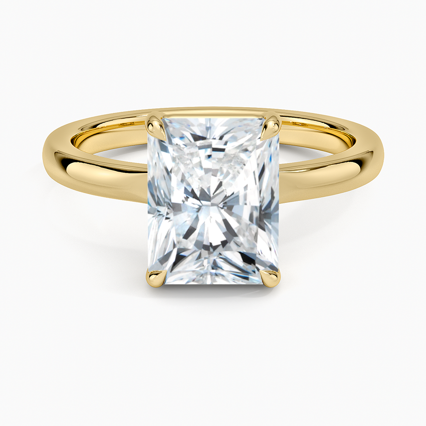 Alice Solitaire Ring - Radiant Cut Center Stone
