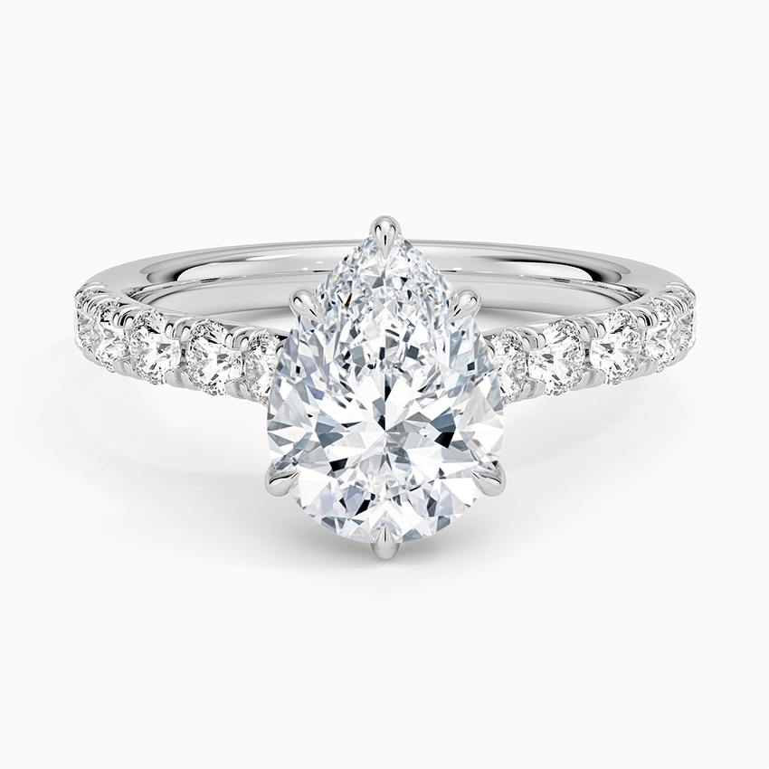 Anthology Half Coverage Diamond Ring (1/2 ct. tw.) - Pear Center Stone