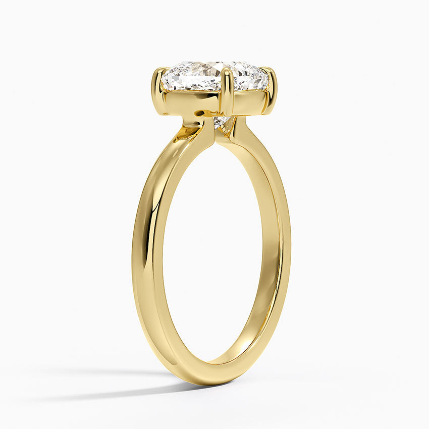 Alice Solitaire Ring - Cushion Cut Center Stone