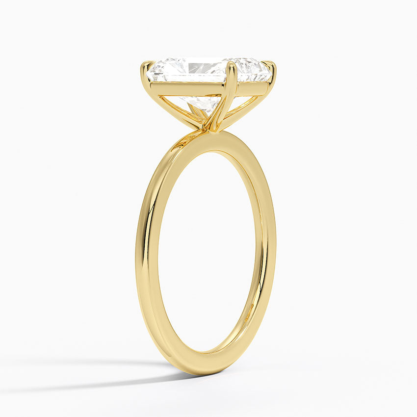 Audrey Perfect Fit 1.4mm Solitaire Ring - Radiant Cut Center Stone