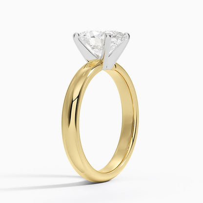 Comfort Fit 3mm Ring - Oval Cut Center Stone