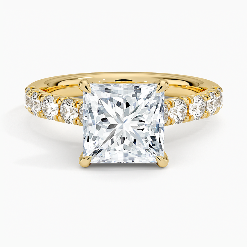 Anthology Half Coverage Diamond Ring (1/2 ct. tw.) - Princess Cut Center Stone
