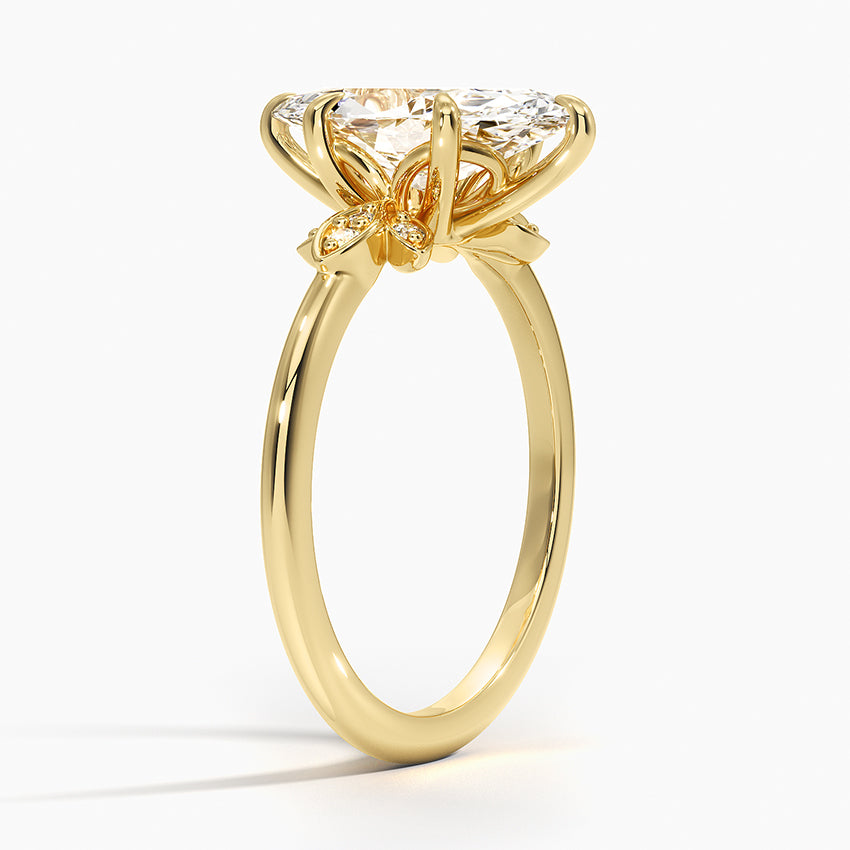 Fiore Diamond Ring - Marquise Center Stone