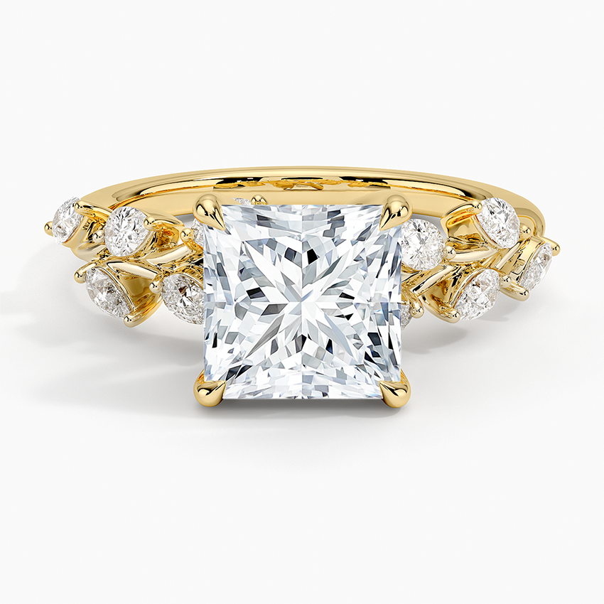 Amaranta Diamond Ring (1/2 ct. tw.) - Princess Cut Center Stone