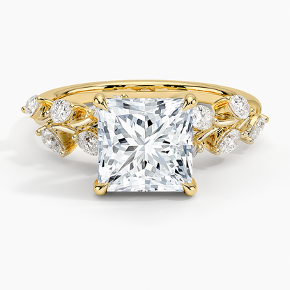 Amaranta Diamond Ring (1/2 ct. tw.) - Princess Cut Center Stone