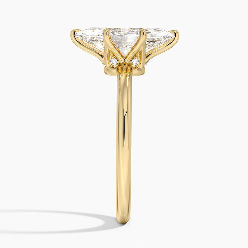 Esme Hidden Halo Diamond Ring - Marquise Center Stone