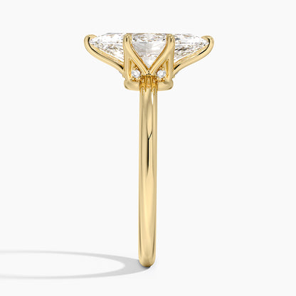 Esme Hidden Halo Diamond Ring - Marquise Center Stone