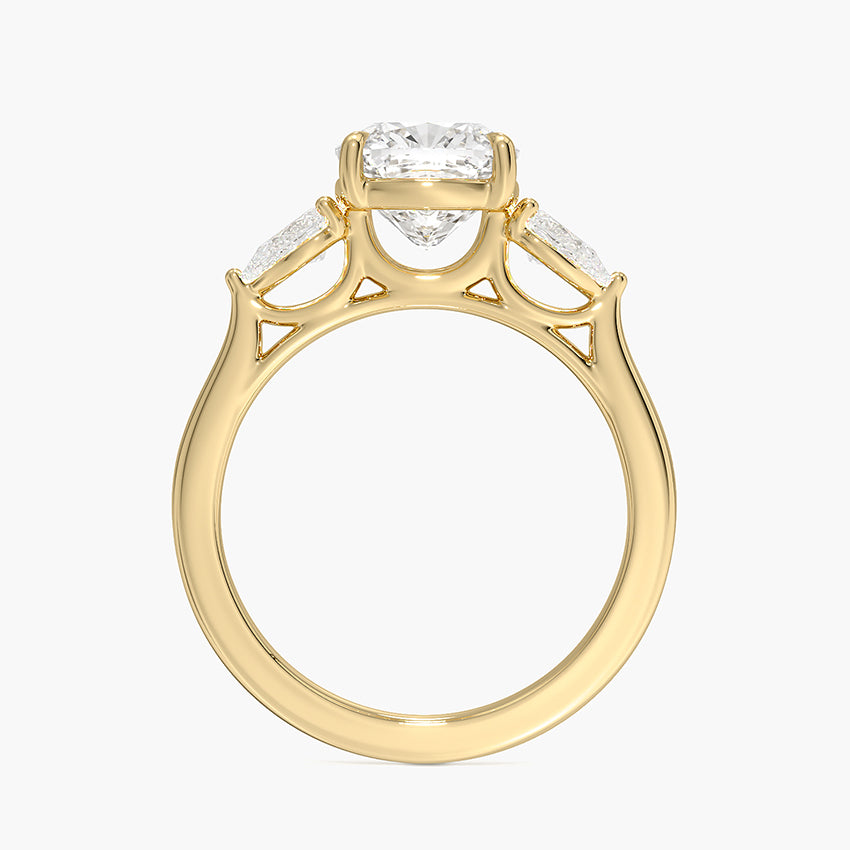 Opera Perfect Fit Diamond Ring - Cushion Cut Center Stone