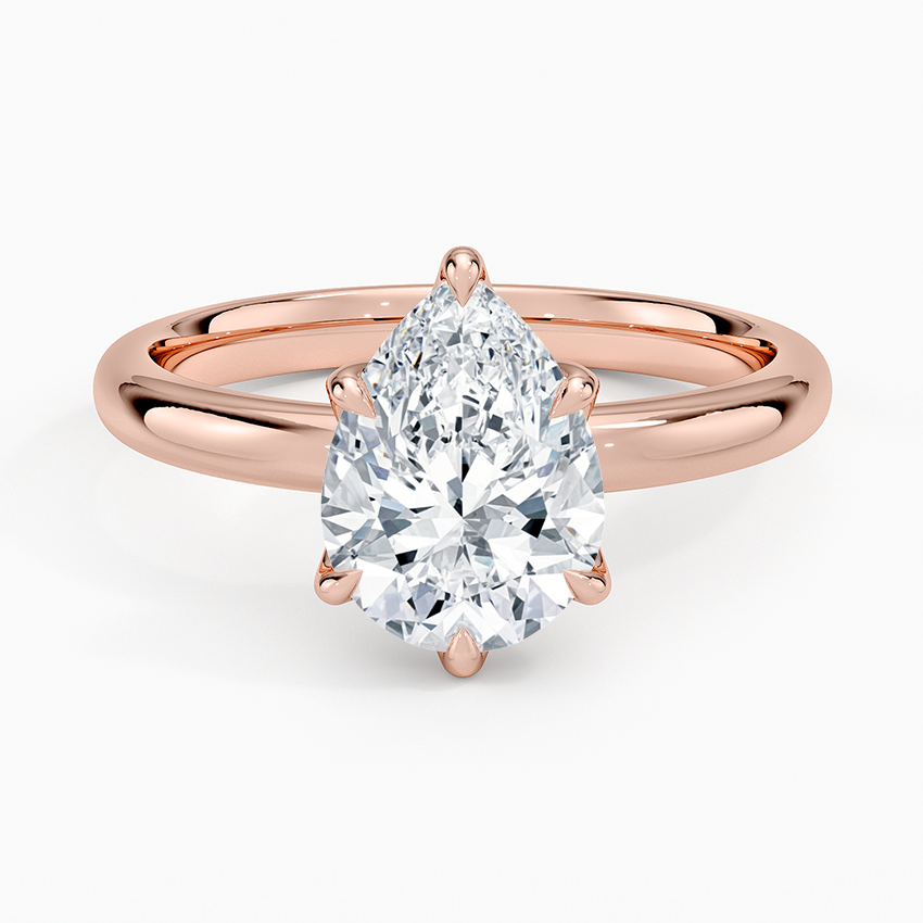Esme 2.5mm Solitaire Ring - Pear Center Stone