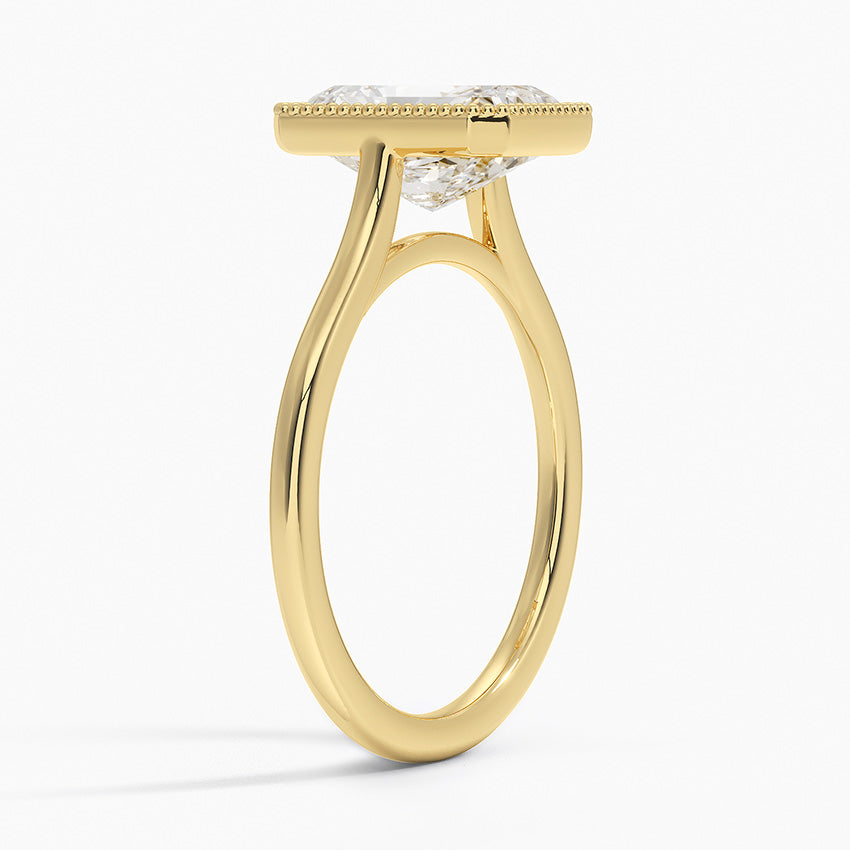 Margot Bezel Ring - Radiant Cut Center Stone