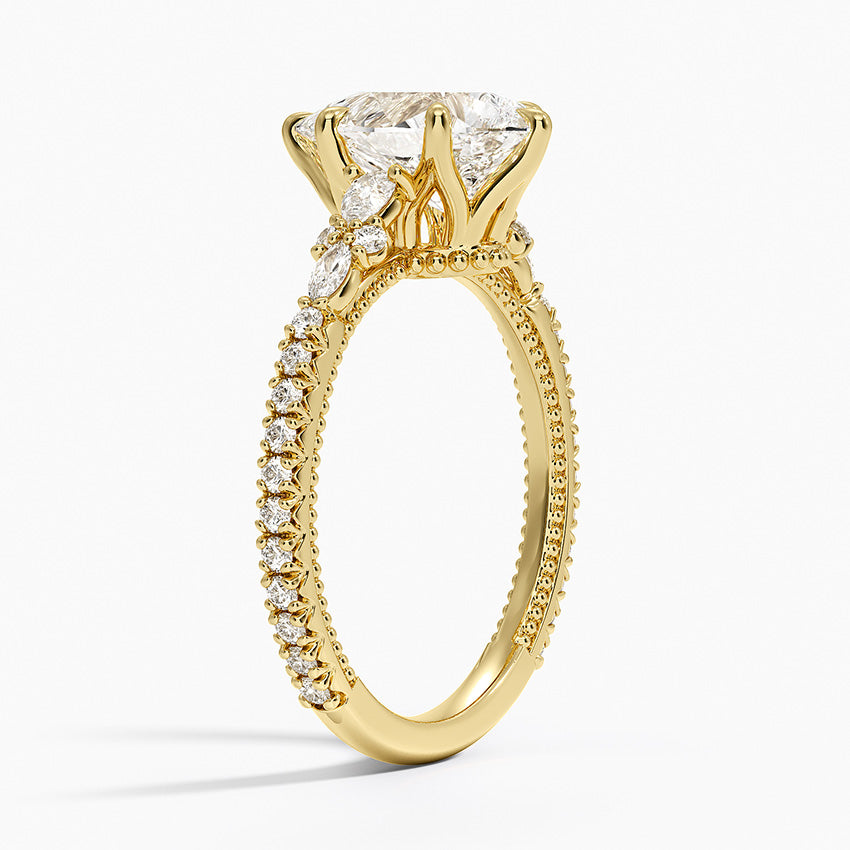 Primrose Diamond Ring - Pear Center Stone