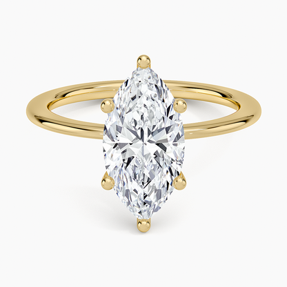 Aimee Solitaire Ring - Marquise Center Stone