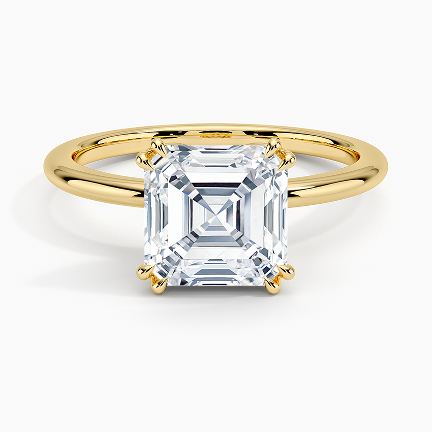 Aveline Solitaire Ring - Asscher Cut Center Stone