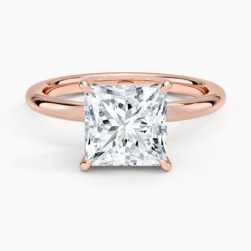 Manon Solitaire Ring - Princess Cut Center Stone
