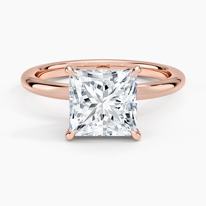 Manon Solitaire Ring - Princess Cut Center Stone