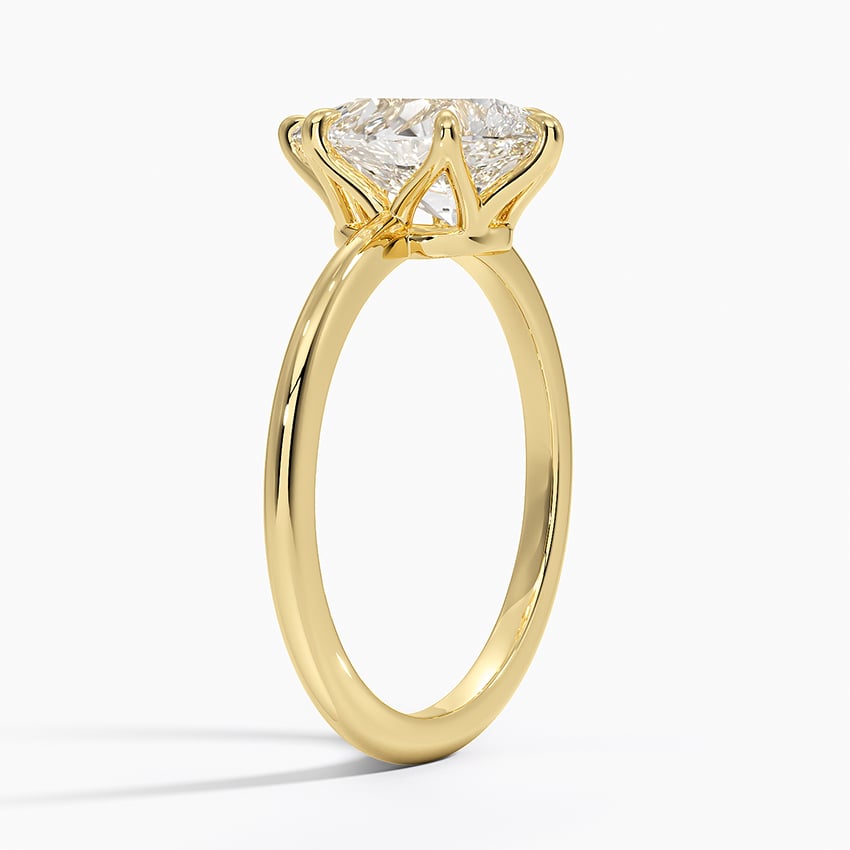 Petite Esme 1.5mm Ring - Pear Center Stone