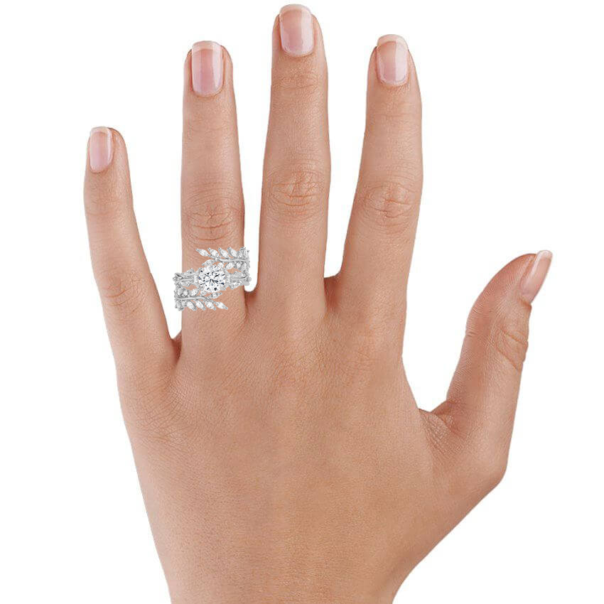 Secret Garden Wrap Diamond Ring - Pear Center Stone