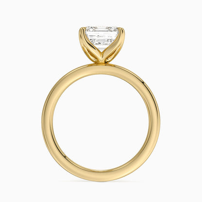 2mm Petite Elodie Perfect Fit Solitaire Ring - Asscher Cut Center Stone